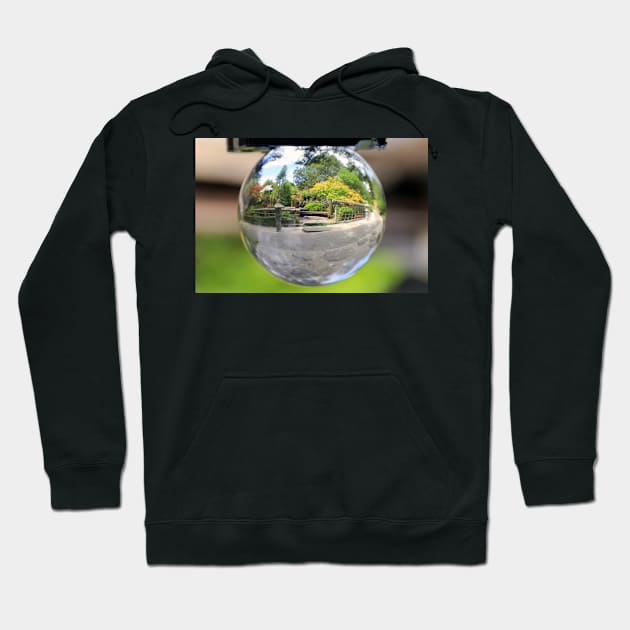 Japanese Garden in a crystal ball Hoodie by Kirkcov